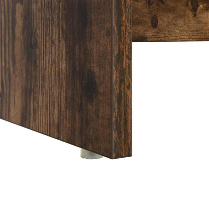 vidaXL Schreibtisch mit Regal Geräucherte Eiche 120,5 x 44 x 88,5 cm