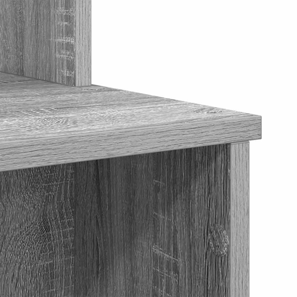 vidaXL Schreibtisch Graues Sonoma 120,5 x 44 x 88,5 cm Holzwerkstoff
