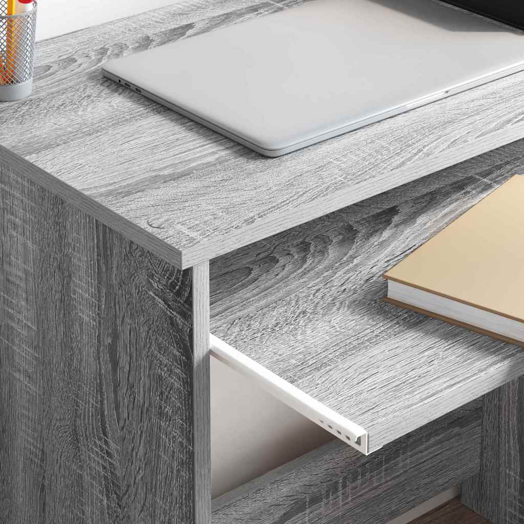 vidaXL Schreibtisch Graues Sonoma 120,5 x 44 x 88,5 cm Holzwerkstoff