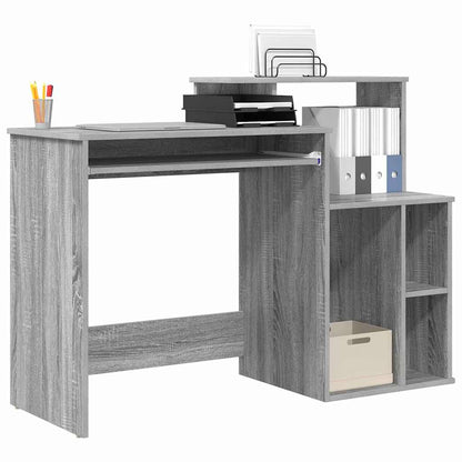 vidaXL Schreibtisch Graues Sonoma 120,5 x 44 x 88,5 cm Holzwerkstoff