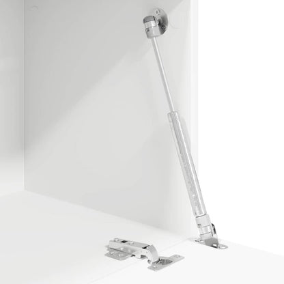 vidaXL Schreibtisch mit Tür Weiß 71.5 x 31.5 x 106.5 cm Holzwerkstoff