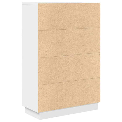 vidaXL Schreibtisch mit Tür Weiß 71.5 x 31.5 x 106.5 cm Holzwerkstoff