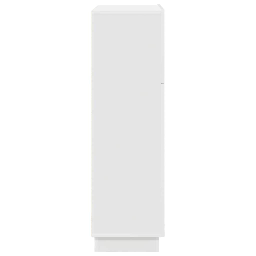 vidaXL Schreibtisch mit Tür Weiß 71.5 x 31.5 x 106.5 cm Holzwerkstoff