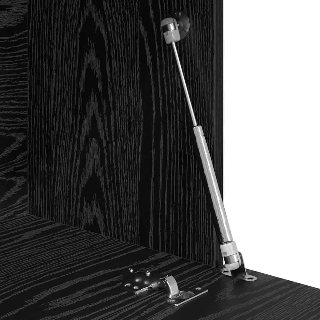 Schreibtisch Schwarz Eichen-Optik 71.5 x 31.5 x 106.5 cm