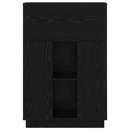 Schreibtisch Schwarz Eichen-Optik 71.5 x 31.5 x 106.5 cm