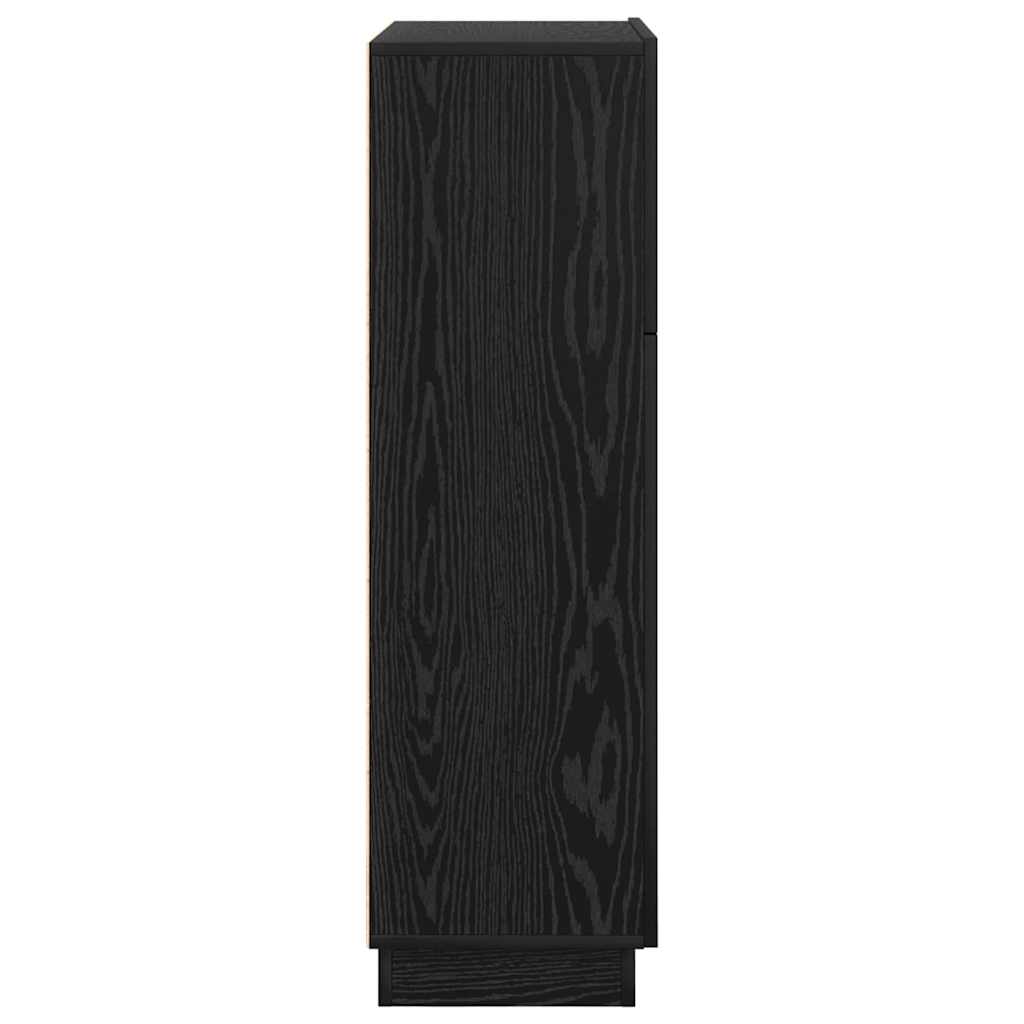 Schreibtisch Schwarz Eichen-Optik 71.5 x 31.5 x 106.5 cm