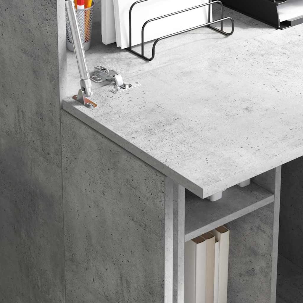 vidaXL Schreibtisch Beton Grau 71.5 x 31.5 x 106.5 cm Holzwerkstoff
