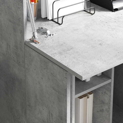 vidaXL Schreibtisch Beton Grau 71.5 x 31.5 x 106.5 cm Holzwerkstoff