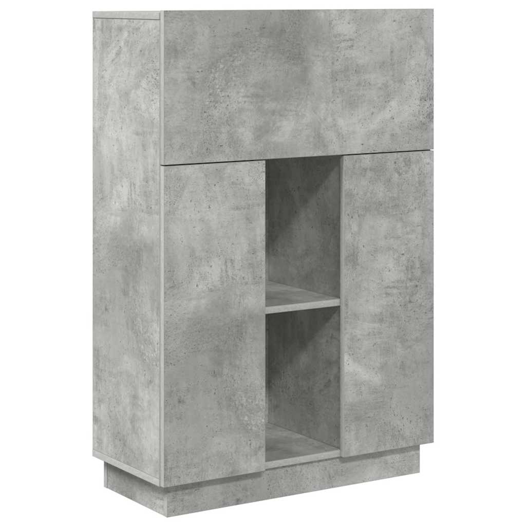 vidaXL Schreibtisch Beton Grau 71.5 x 31.5 x 106.5 cm Holzwerkstoff