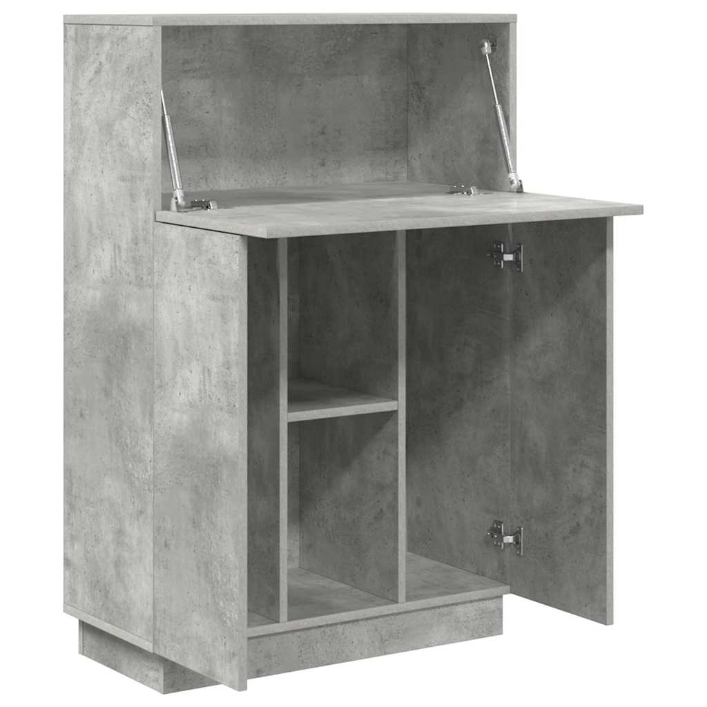 vidaXL Schreibtisch Beton Grau 71.5 x 31.5 x 106.5 cm Holzwerkstoff