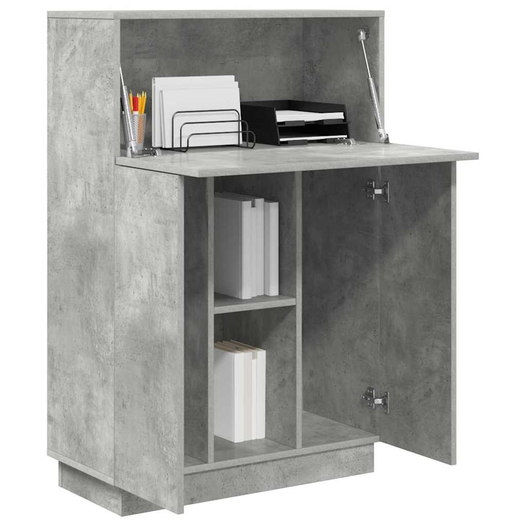 vidaXL Schreibtisch Beton Grau 71.5 x 31.5 x 106.5 cm Holzwerkstoff