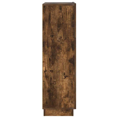 vidaXL Schreibtisch mit Regal Geräucherte Eiche 71.5 x 31.5 x 106.5 cm