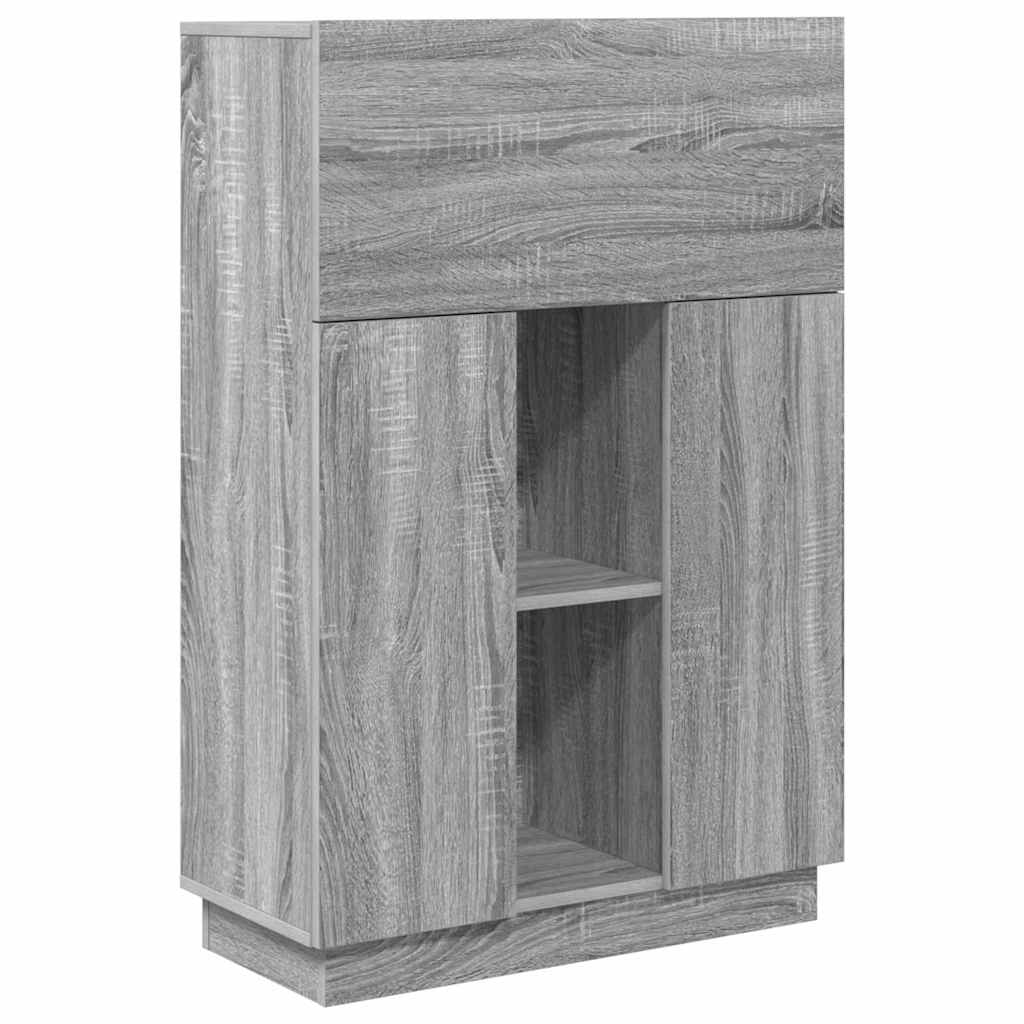 vidaXL Schreibtisch Graues Sonoma 71.5 x 31.5 x 106.5 cm Holzwerkstoff