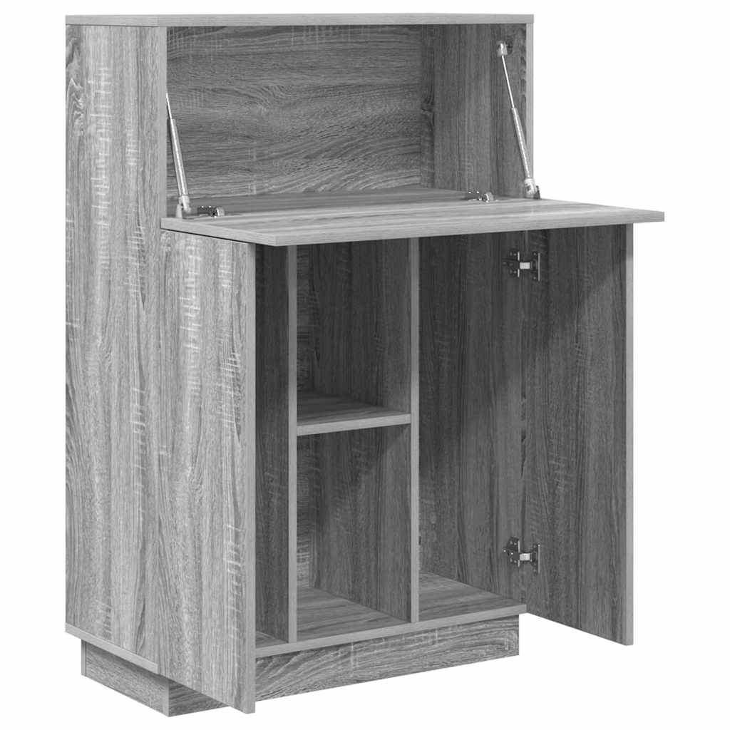 vidaXL Schreibtisch Graues Sonoma 71.5 x 31.5 x 106.5 cm Holzwerkstoff