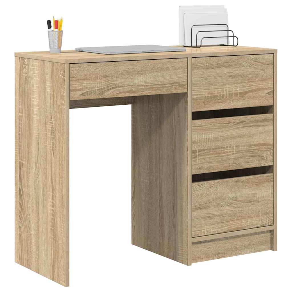 Schreibtisch Sonoma-Eiche 90 x 37,5 x 75 cm Holzwerkstoff