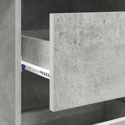 Schreibtisch Beton Grau 90 x 37,5 x 75 cm Holzwerkstoff