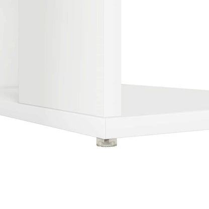 vidaXL Schreibtisch mit Regal Weiß 130 x 50,5 x 75 cm Holzwerkstoff