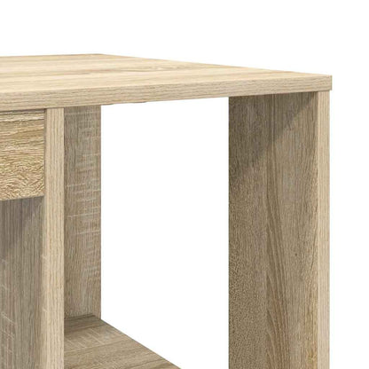 vidaXL Schreibtisch Sonoma-Eiche 130 x 50,5 x 75 cm Holzwerkstoff