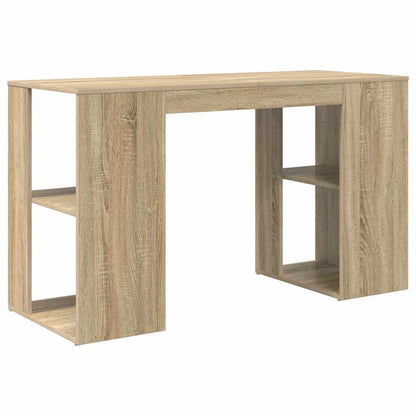 vidaXL Schreibtisch Sonoma-Eiche 130 x 50,5 x 75 cm Holzwerkstoff