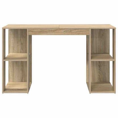 vidaXL Schreibtisch Sonoma-Eiche 130 x 50,5 x 75 cm Holzwerkstoff
