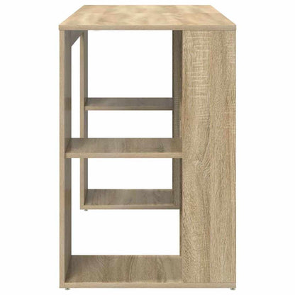 vidaXL Schreibtisch Sonoma-Eiche 130 x 50,5 x 75 cm Holzwerkstoff