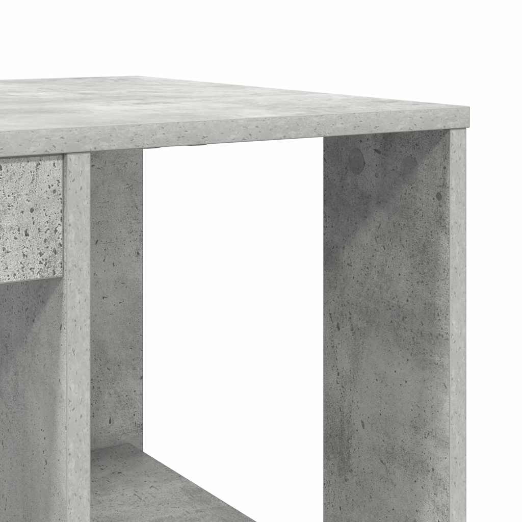 vidaXL Schreibtisch Beton Grau 130 x 50,5 x 75 cm Holzwerkstoff