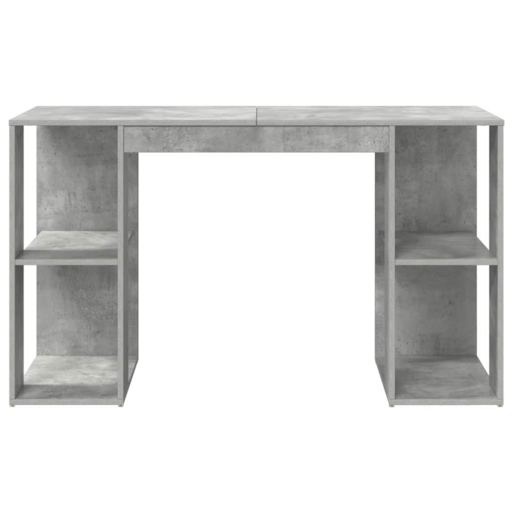vidaXL Schreibtisch Beton Grau 130 x 50,5 x 75 cm Holzwerkstoff