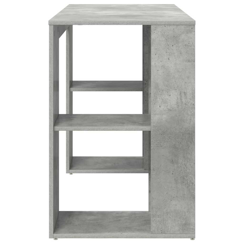 vidaXL Schreibtisch Beton Grau 130 x 50,5 x 75 cm Holzwerkstoff