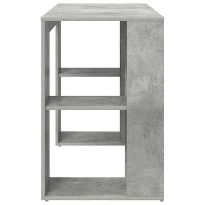 vidaXL Schreibtisch Beton Grau 130 x 50,5 x 75 cm Holzwerkstoff