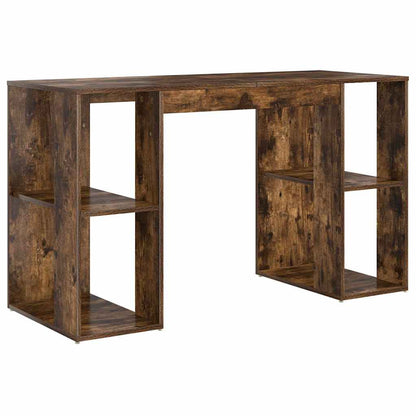 vidaXL Schreibtisch Geräucherte Eiche 130 x 50,5 x 75 cm Holzwerkstoff