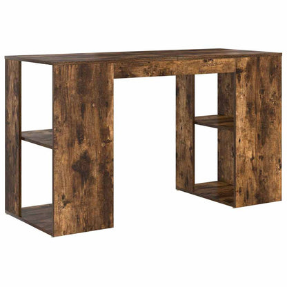 vidaXL Schreibtisch Geräucherte Eiche 130 x 50,5 x 75 cm Holzwerkstoff