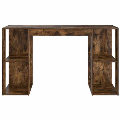 vidaXL Schreibtisch Geräucherte Eiche 130 x 50,5 x 75 cm Holzwerkstoff