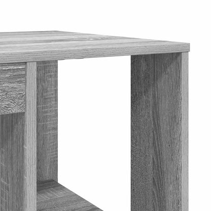 vidaXL Schreibtisch Graues Sonoma 130 x 50,5 x 75 cm Holzwerkstoff