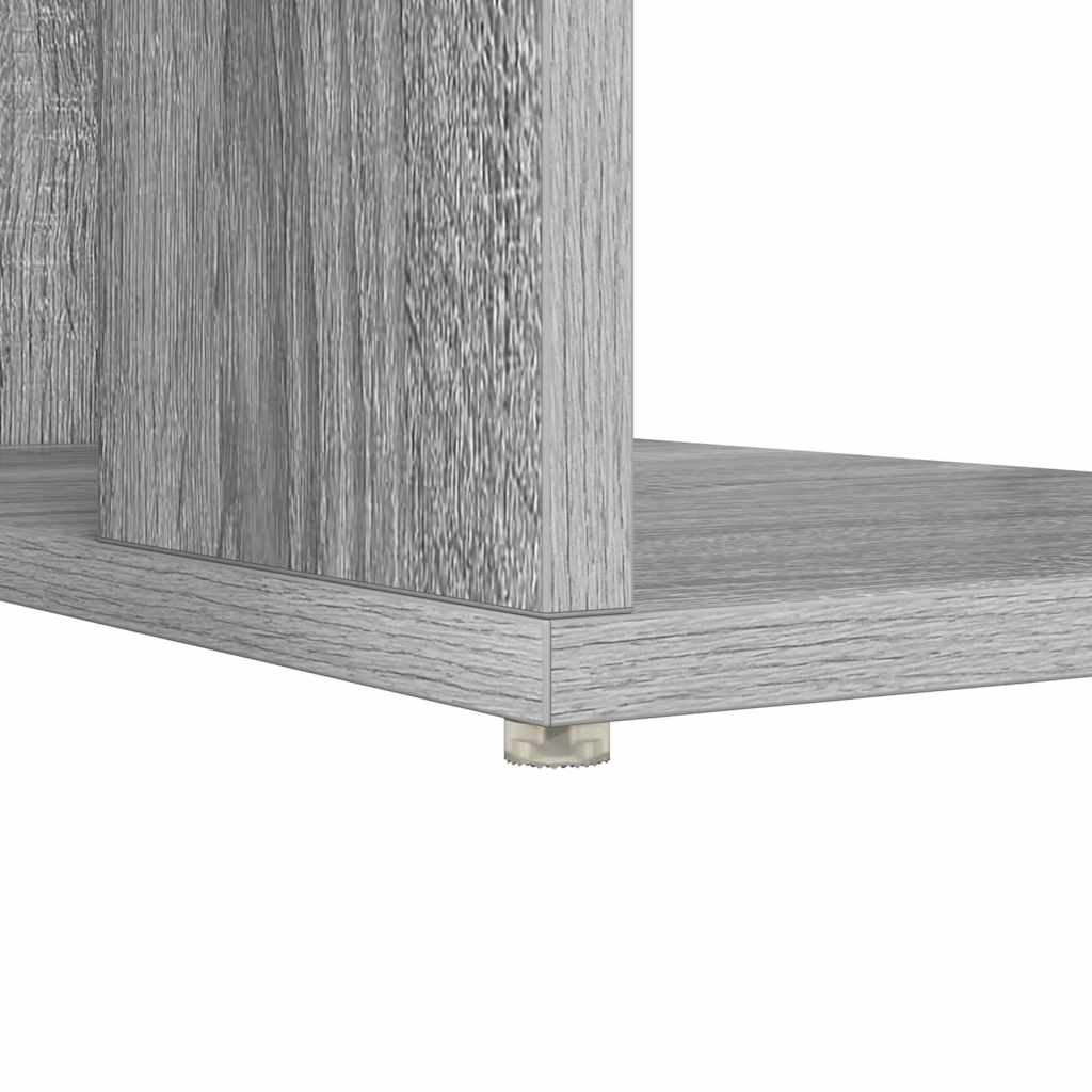 vidaXL Schreibtisch Graues Sonoma 130 x 50,5 x 75 cm Holzwerkstoff