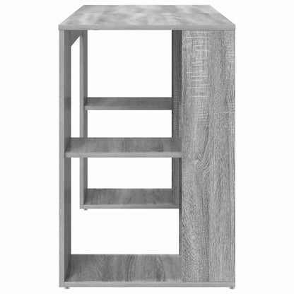 vidaXL Schreibtisch Graues Sonoma 130 x 50,5 x 75 cm Holzwerkstoff