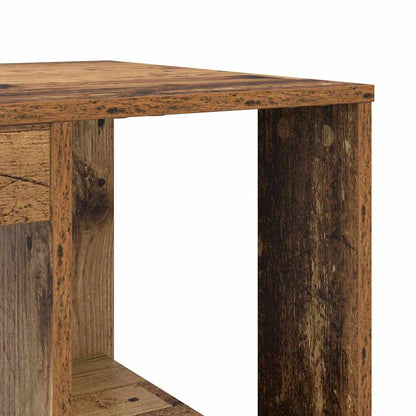vidaXL Schreibtisch mit Regal Altholz 130 x 50,5 x 75 cm Holzwerkstoff