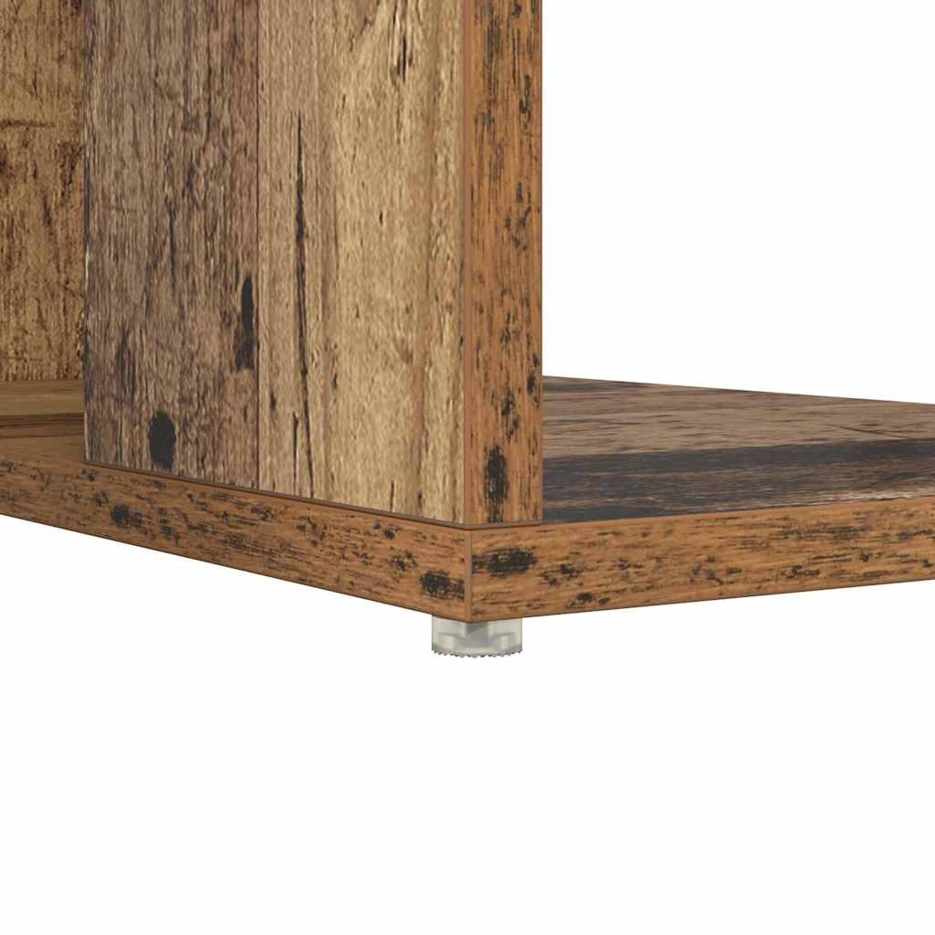 vidaXL Schreibtisch mit Regal Altholz 130 x 50,5 x 75 cm Holzwerkstoff