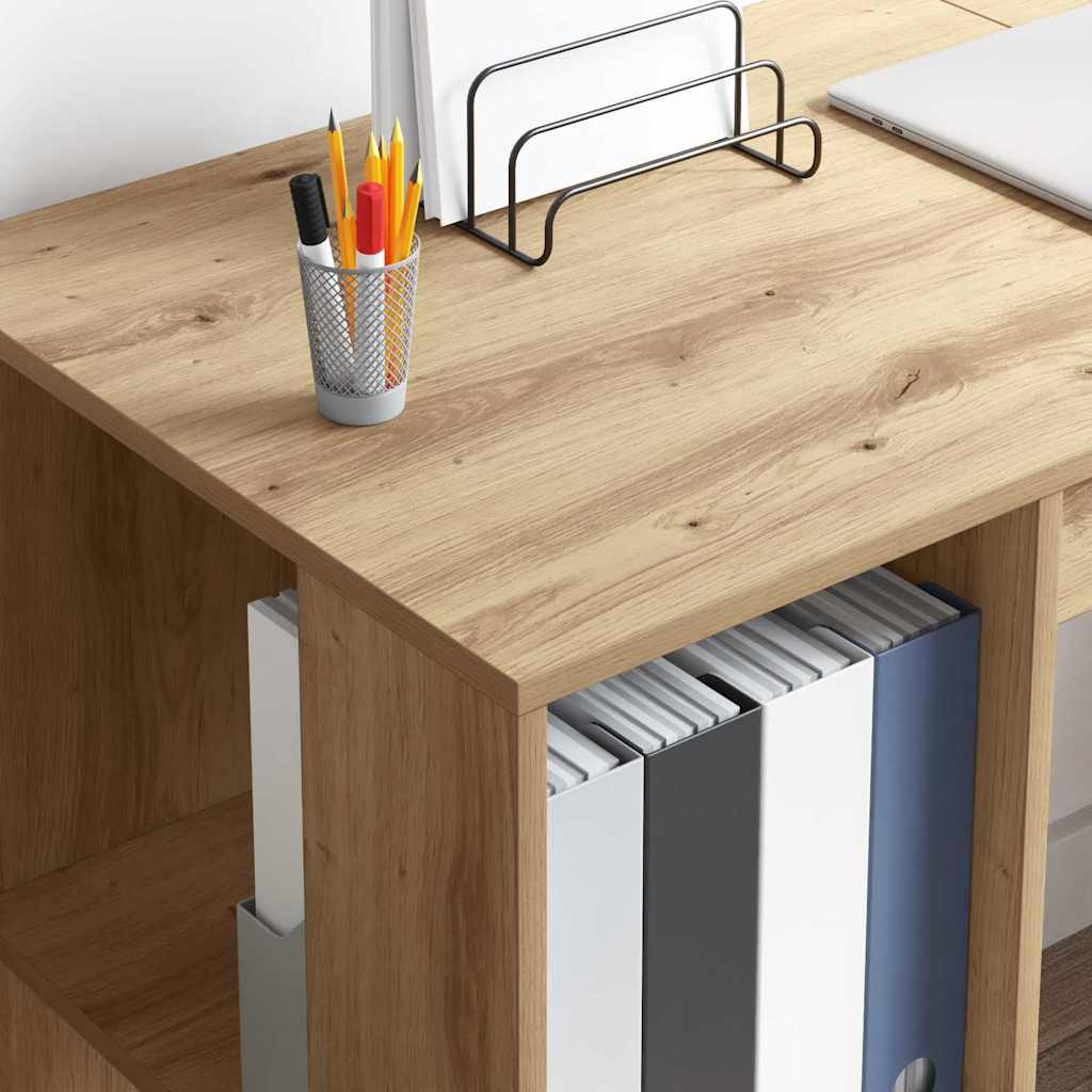 vidaXL Schreibtisch Artisan-Eiche 130 x 50,5 x 75 cm Holzwerkstoff