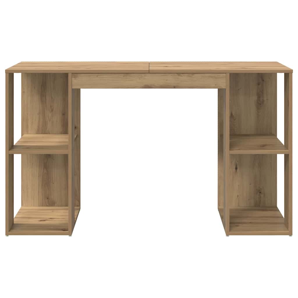 vidaXL Schreibtisch Artisan-Eiche 130 x 50,5 x 75 cm Holzwerkstoff