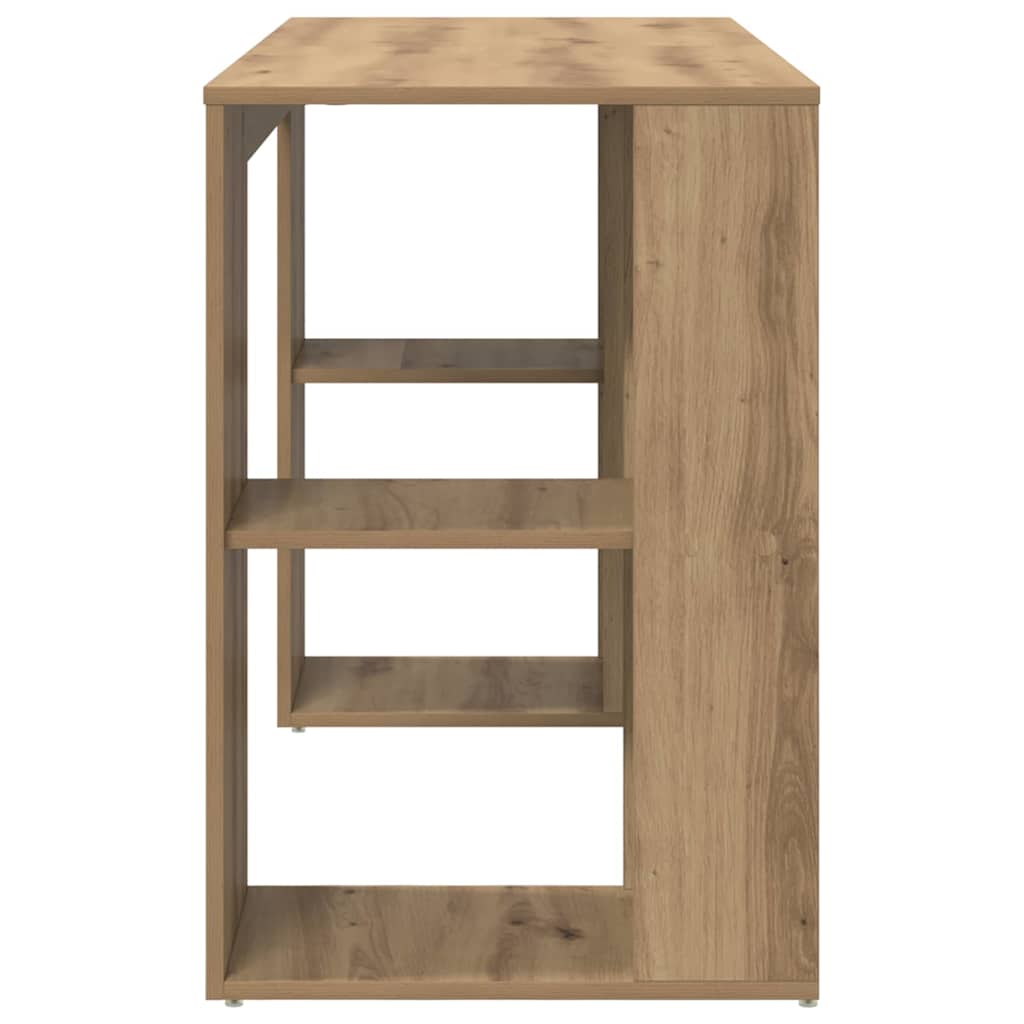 vidaXL Schreibtisch Artisan-Eiche 130 x 50,5 x 75 cm Holzwerkstoff