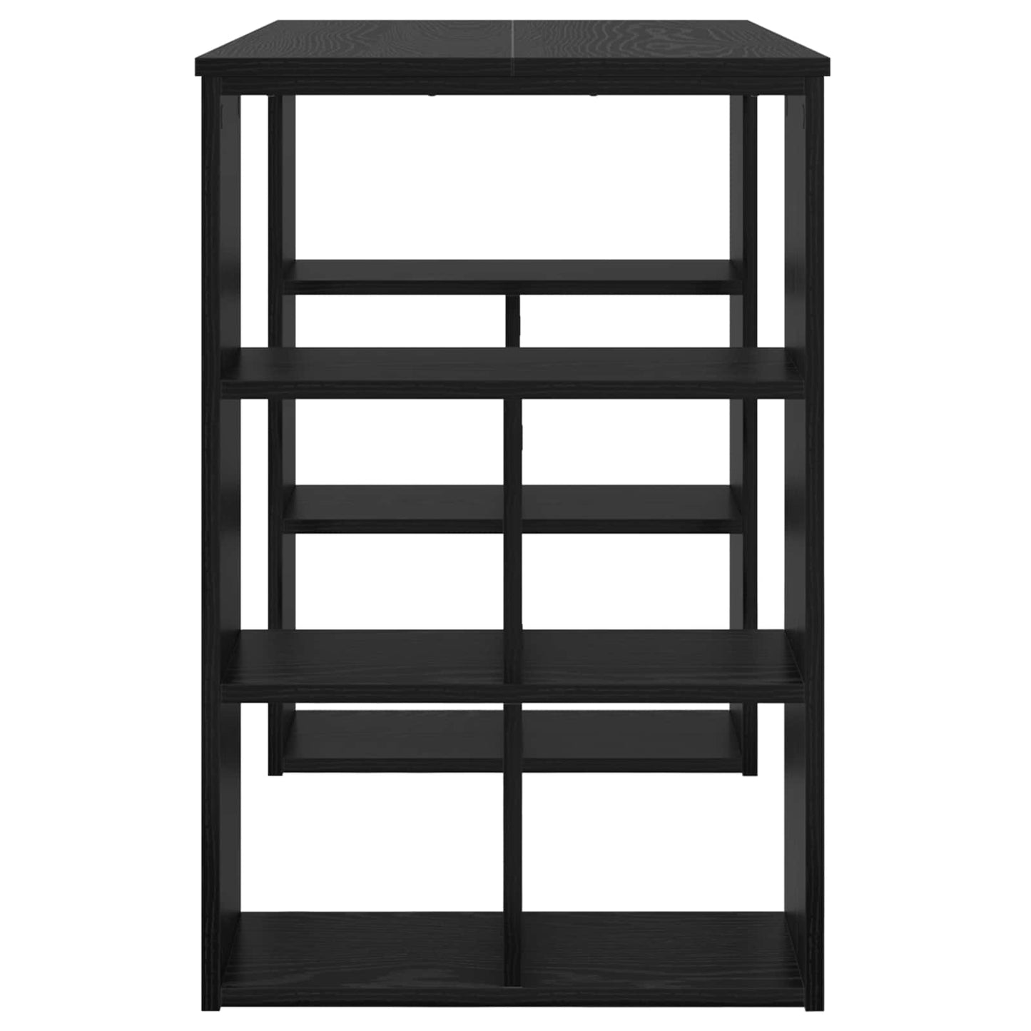 Schreibtisch Schwarz Eichen-Optik 90 x 50 x 75 cm Holzwerkstoff