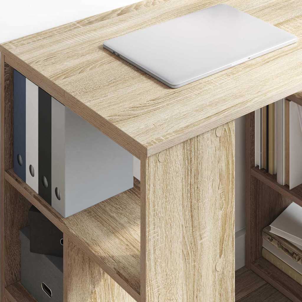 vidaXL Schreibtisch Sonoma-Eiche 90 x 50 x 75 cm Holzwerkstoff