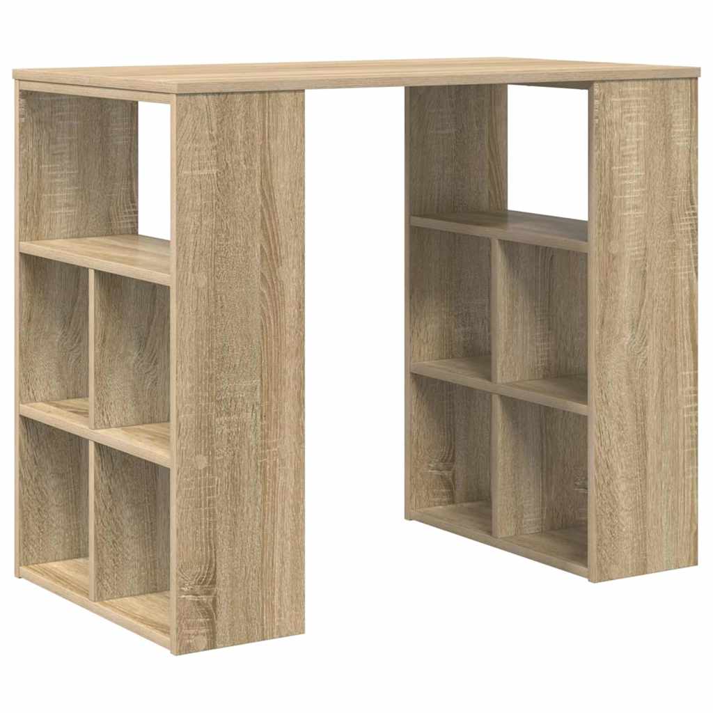 vidaXL Schreibtisch Sonoma-Eiche 90 x 50 x 75 cm Holzwerkstoff