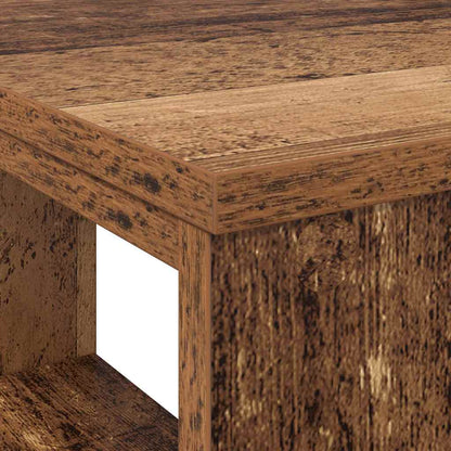 vidaXL Schreibtisch mit Regal Altholz 90 x 50 x 75 cm Holzwerkstoff