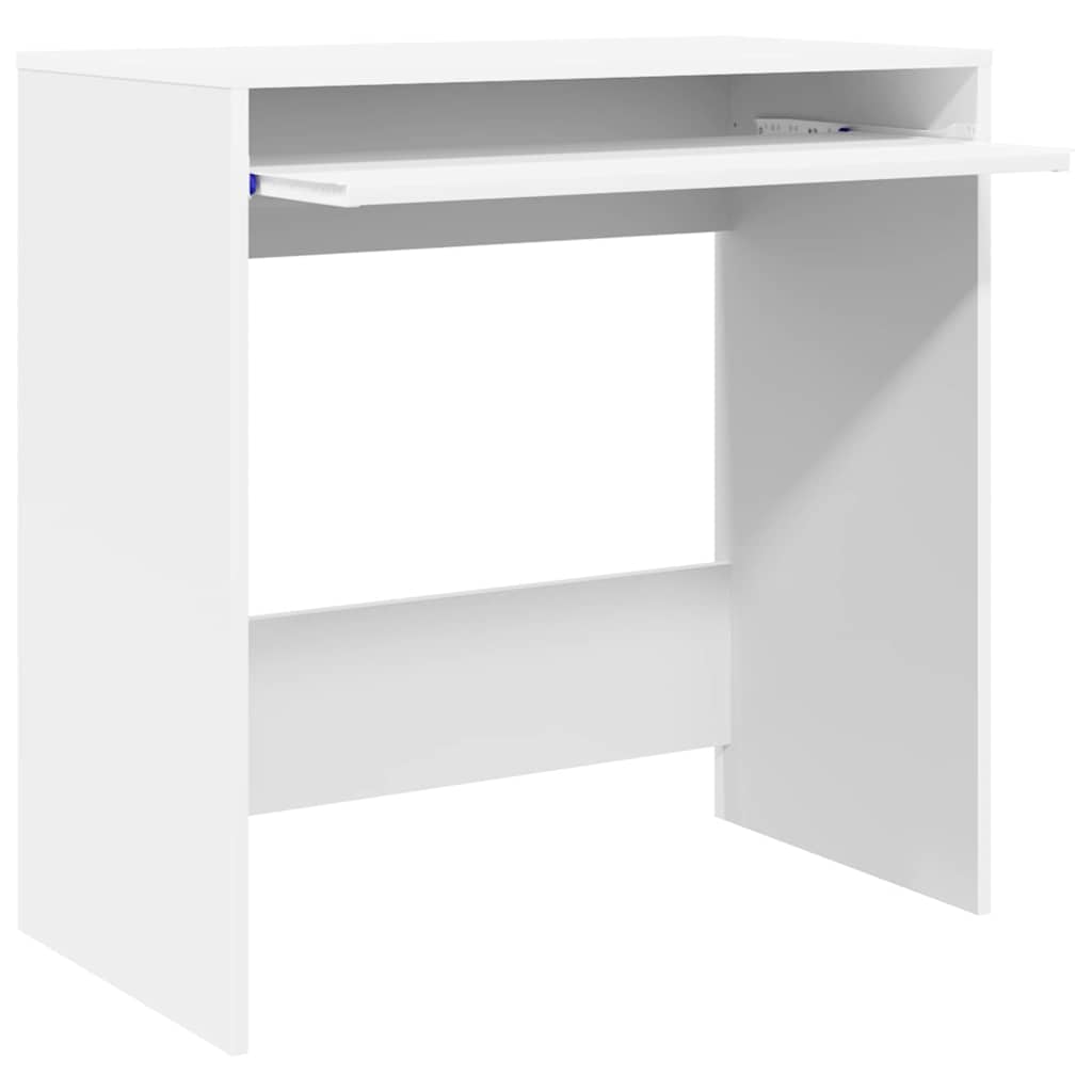 vidaXL Schreibtisch mit Speicher Weiß 77,5 x 43 x 79 cm Holzwerkstoff