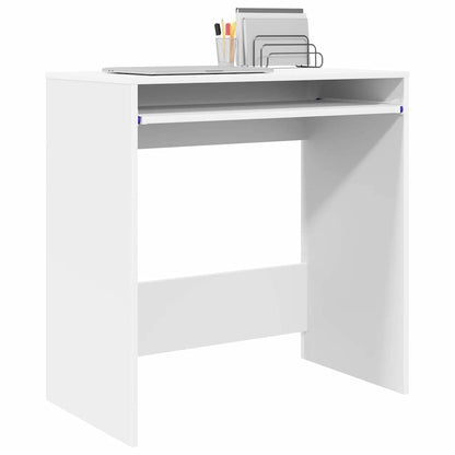 vidaXL Schreibtisch mit Speicher Weiß 77,5 x 43 x 79 cm Holzwerkstoff