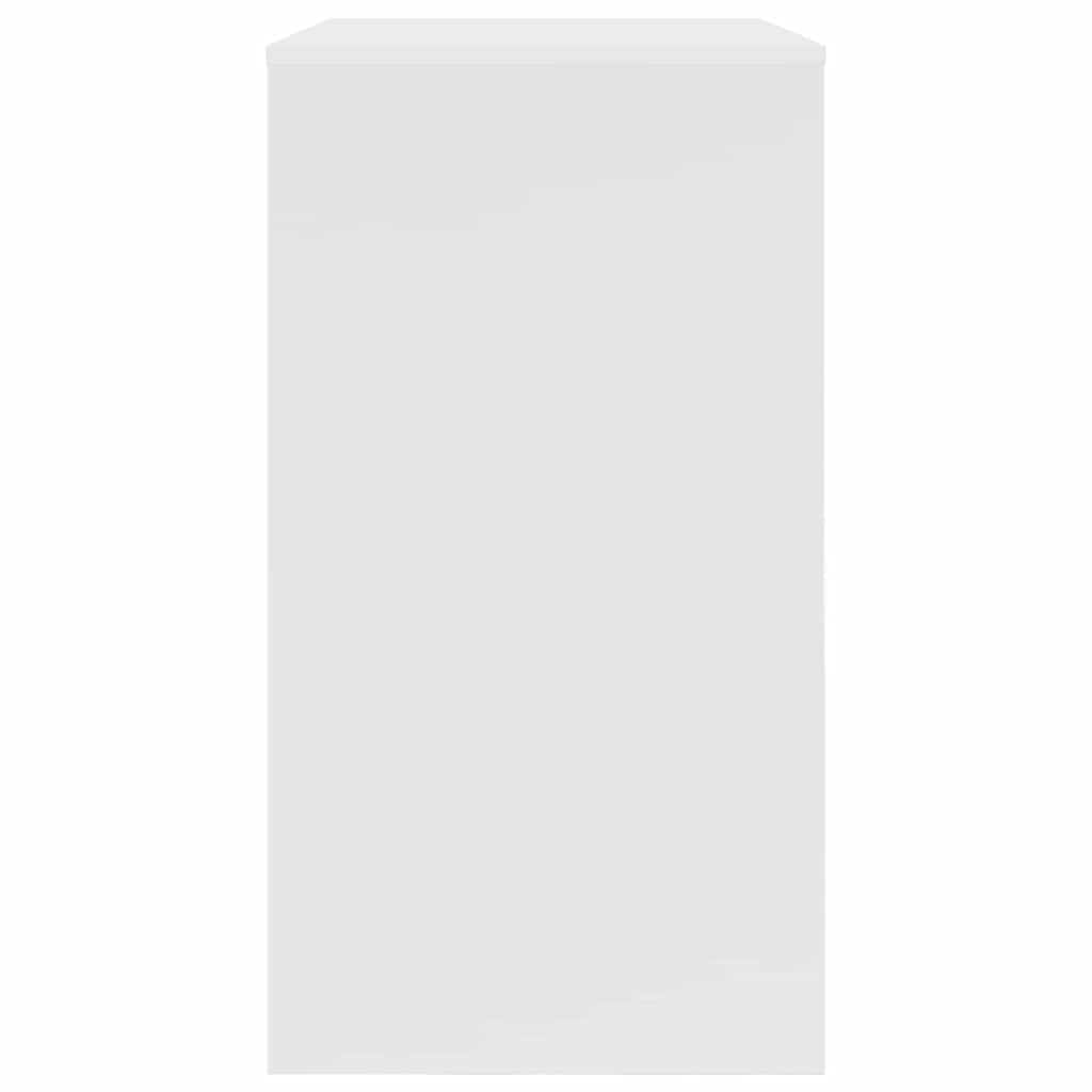 vidaXL Schreibtisch mit Speicher Weiß 77,5 x 43 x 79 cm Holzwerkstoff
