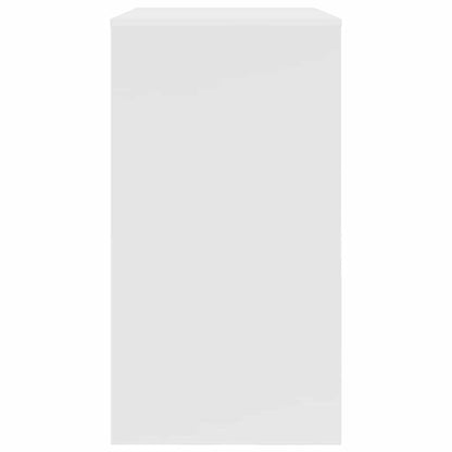 vidaXL Schreibtisch mit Speicher Weiß 77,5 x 43 x 79 cm Holzwerkstoff