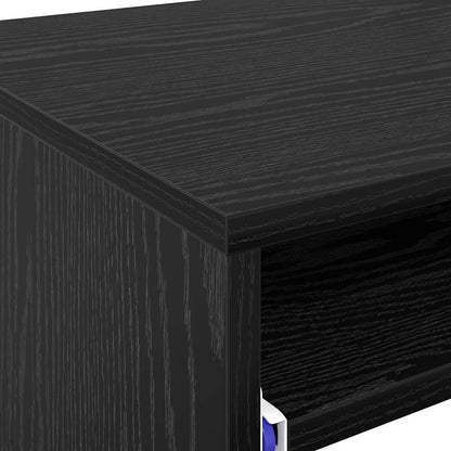vidaXL Bureau noir aspect chêne 77,5 x 43 x 79 cm