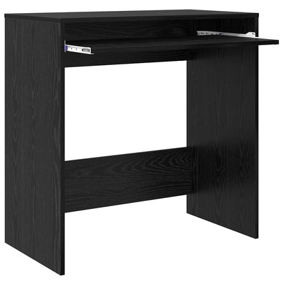 vidaXL Bureau noir aspect chêne 77,5 x 43 x 79 cm